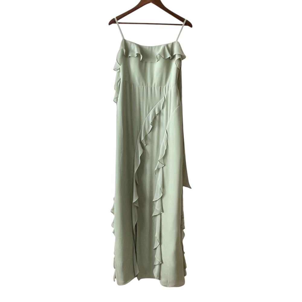 Azazie Barbie Dress, Womens Size A4, Dusty Sage, Bridesmaid Wedding Formal